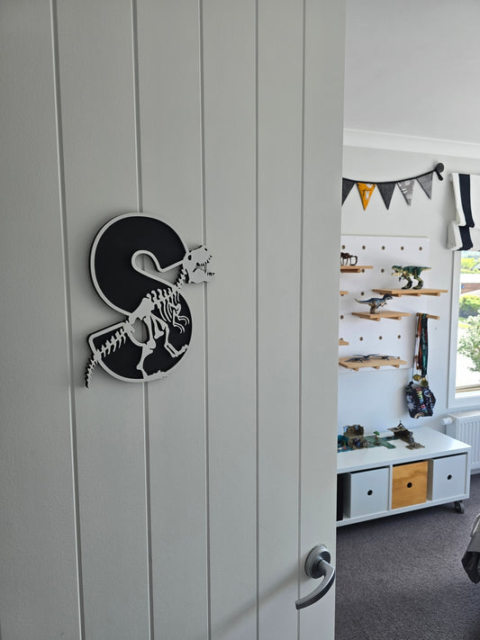 Dinosaur Skeleton Letters Large