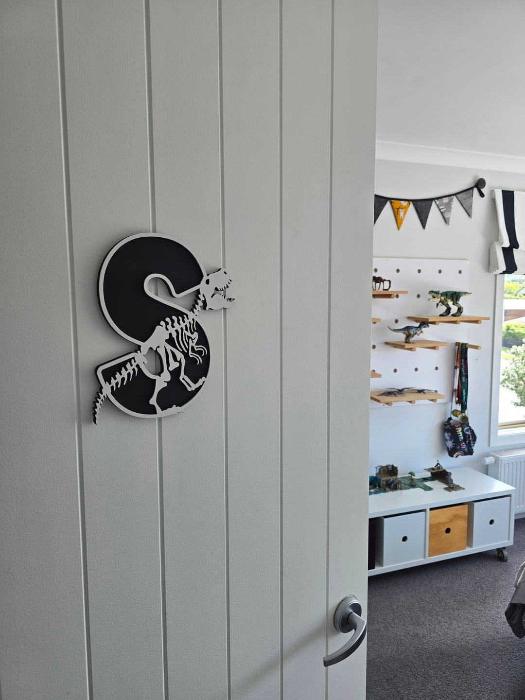 Dinosaur Skeleton Letters Large