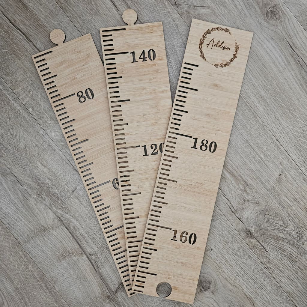 Bamboo Sectional Height Chart - Height Chart