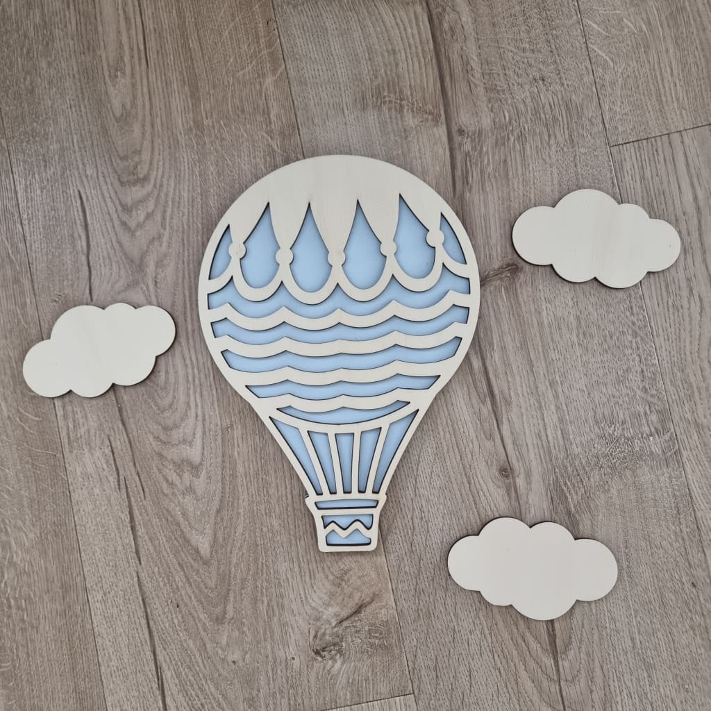 Hot Air Balloon 2 Wall Decor Set - Craft Shape