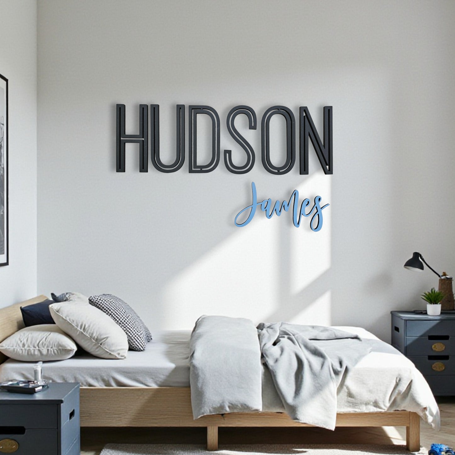 Large Block Wall Name Plaque