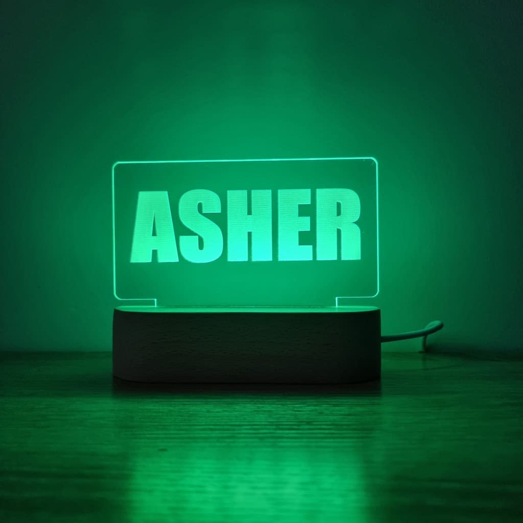 Night Light Single Name Personalised - Night Light