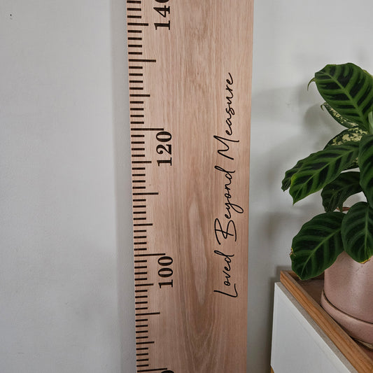 Eucalyptus Wooden Height Chart