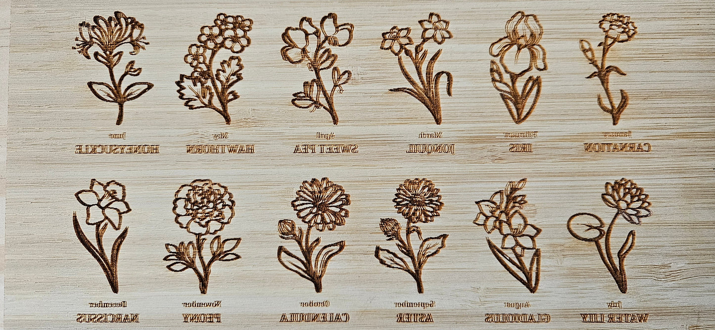 Birth Flower Keepsake Box (Pre-Order)