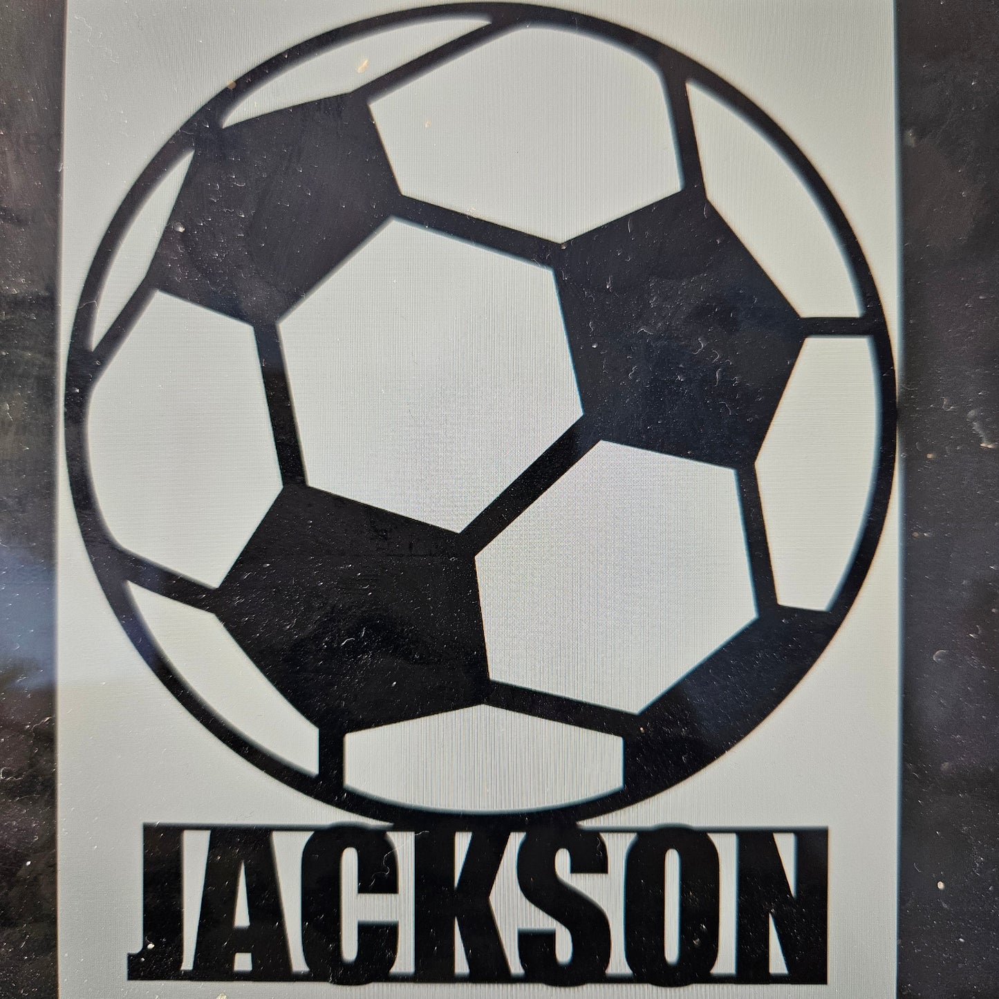 Soccer Ball Personalised Name Plaque
