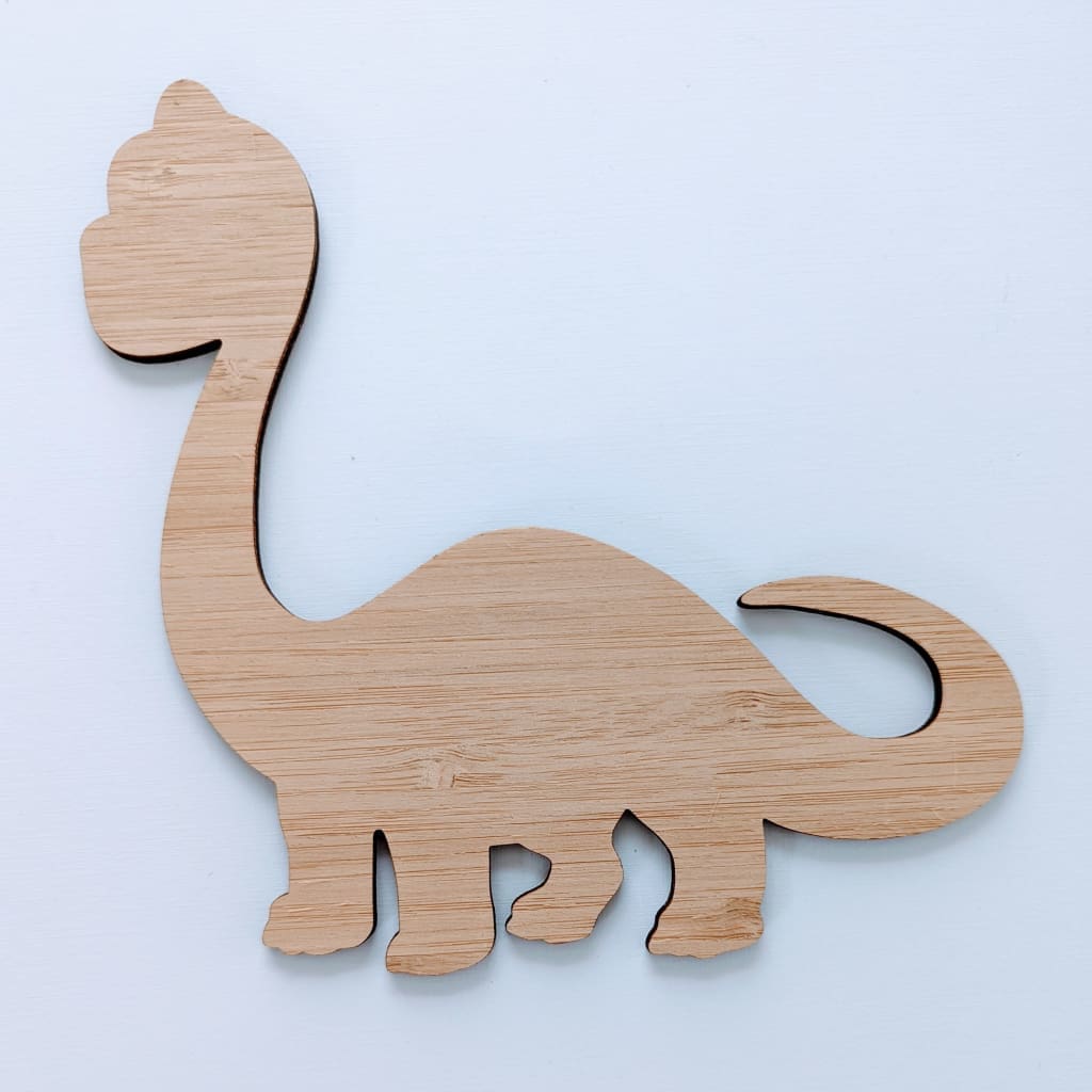 12cm Two Pack Shape/Blank Bamboo - Baby Dinosaur 15 - Craft Shape