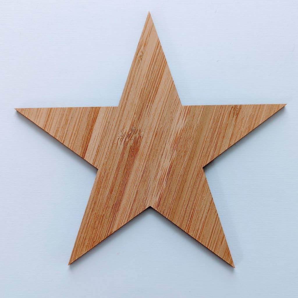 12cm Two Pack Shape/Blank Bamboo - Craft Shape