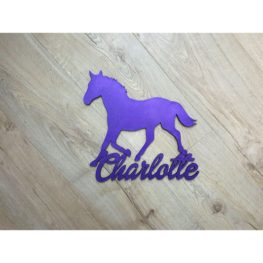 Horse Personalised Name Plaque - Laser Cut Name Plaque