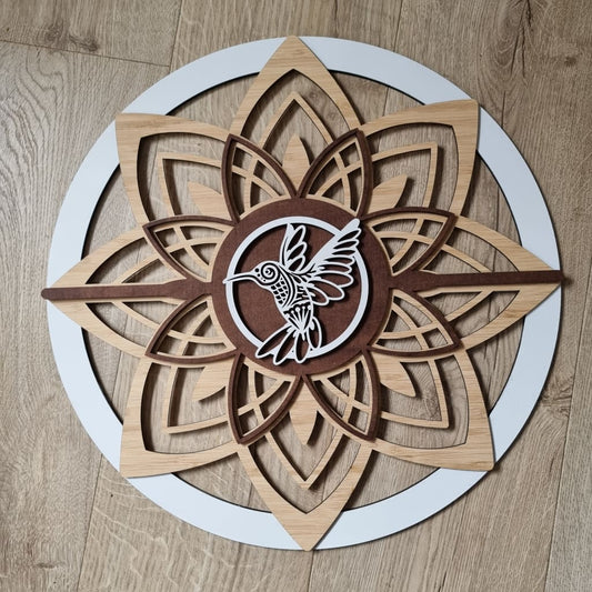 Mandala Flower Single Colour + Stain + Bamboo - Mandala