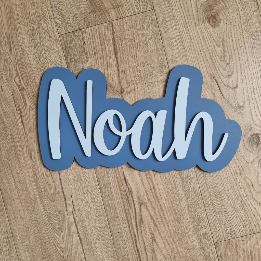 Popped Wall Name Plaque Free Personalisation - Laser Cut Name Plaque