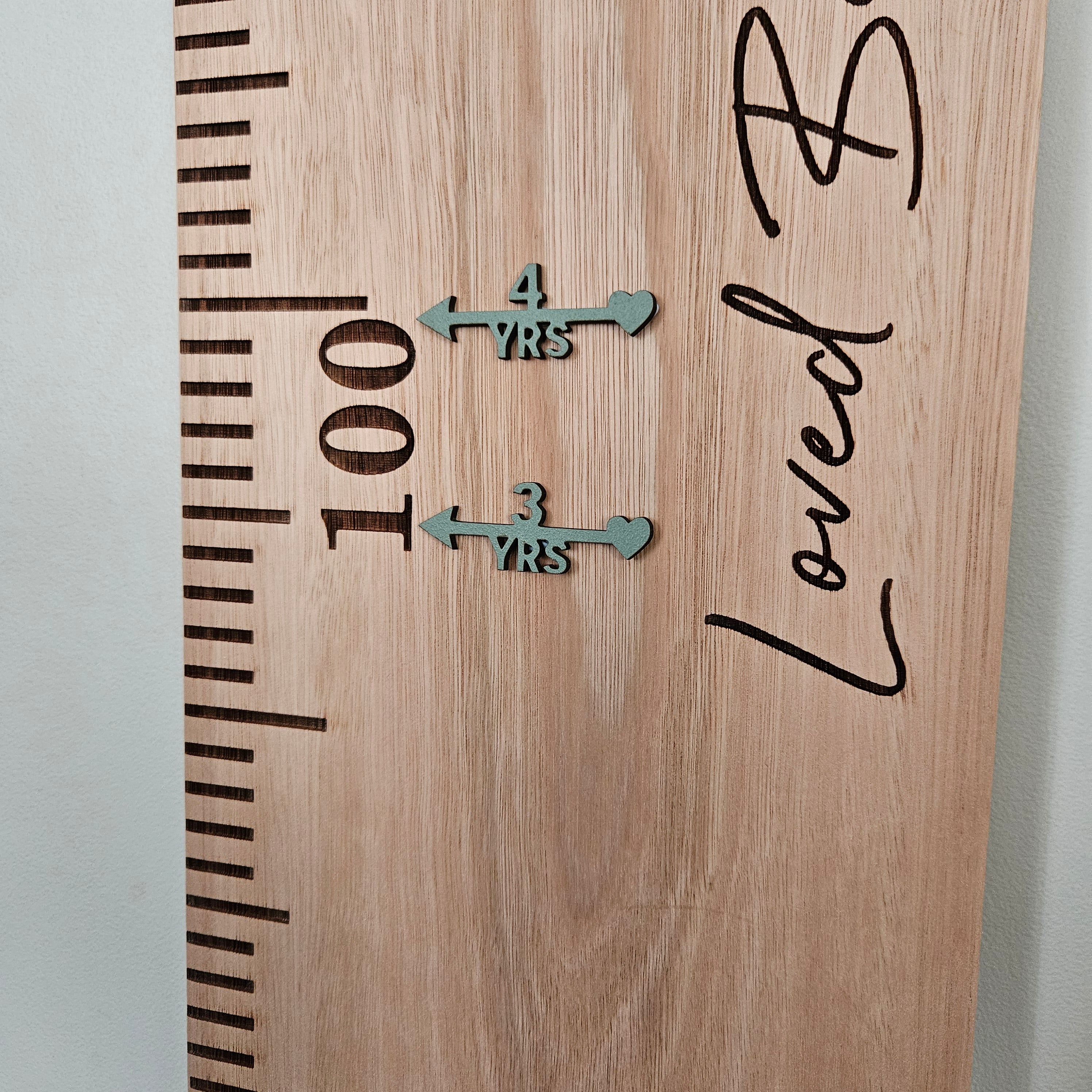 Height Chart Age Markers