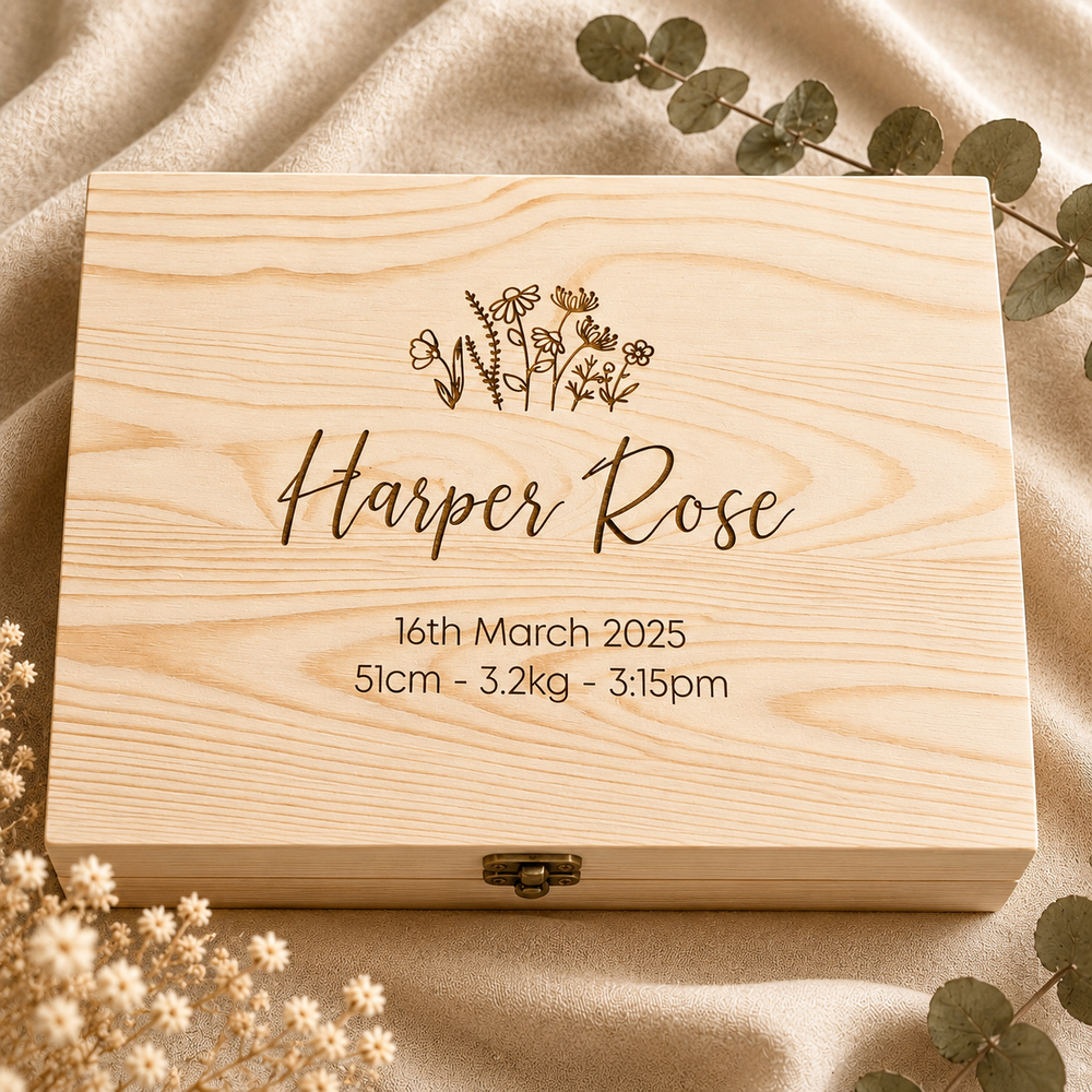 Harper Floral  Keepsake Box