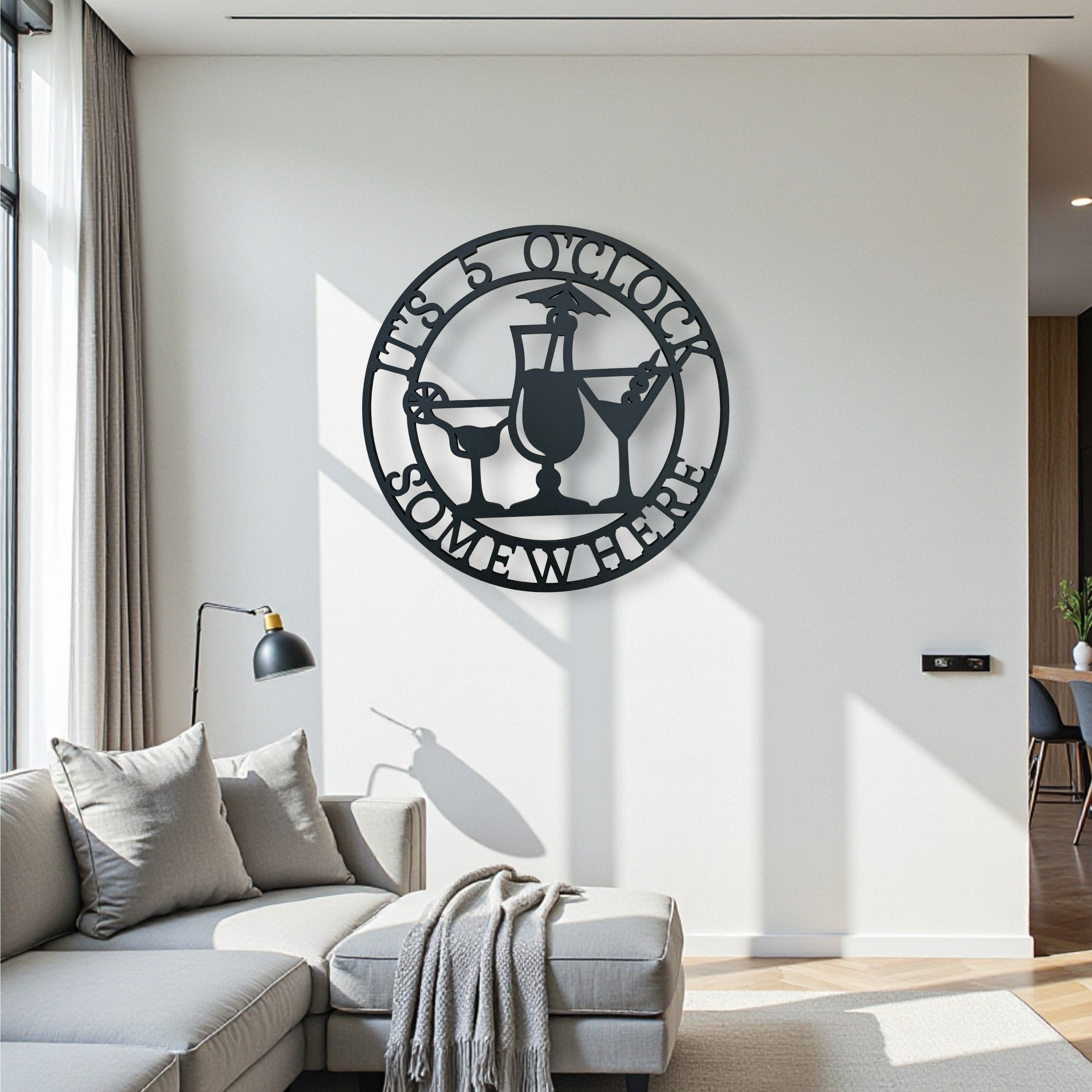 It's 5'oclock Somewhere Wall Art Cocktails