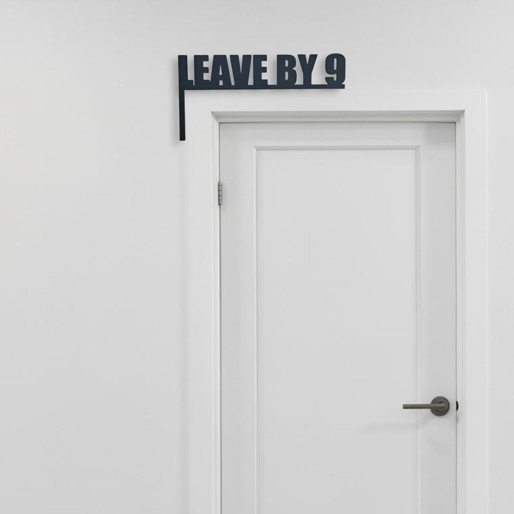 Leave By 9 Door Trim