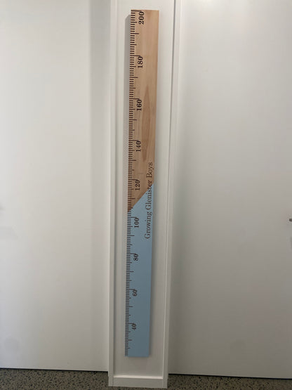 Half n Half Kids Wooden Height Chart