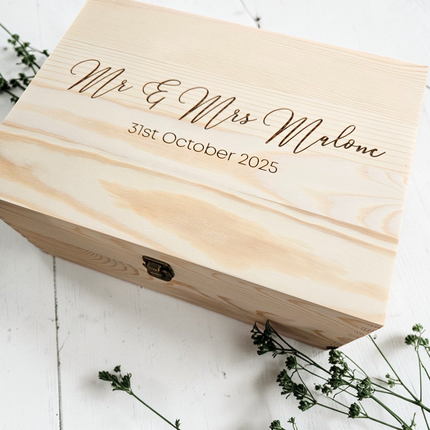 Saphire Wooden Keepsake Box (Pre Order)