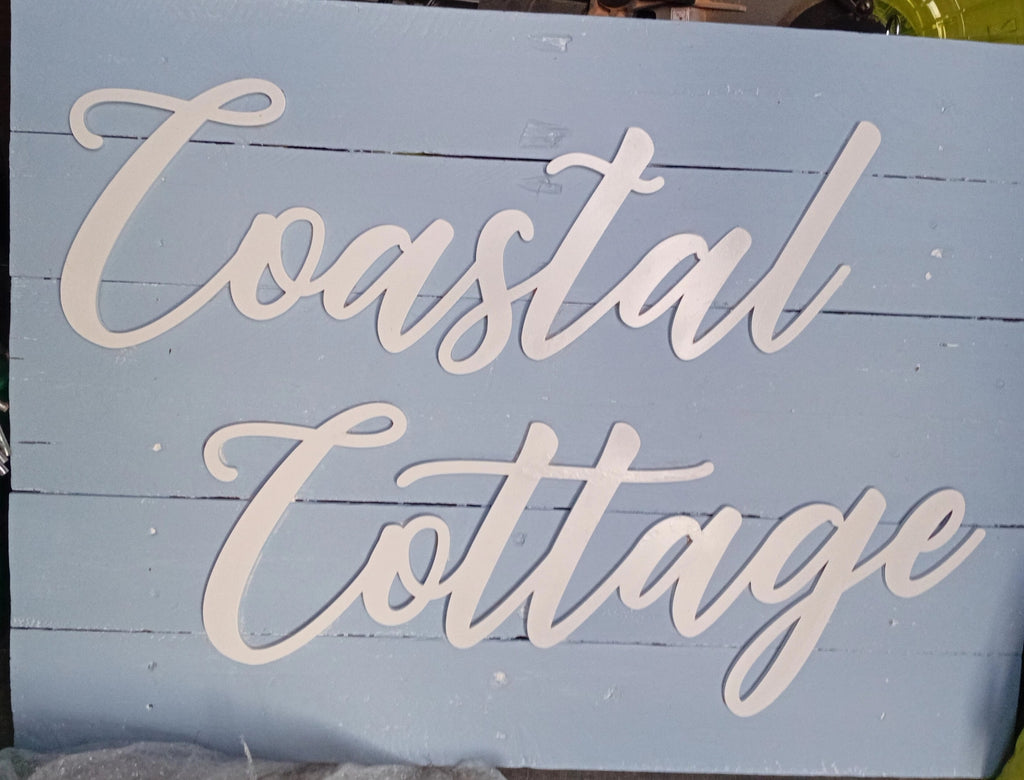 Wall Name Plaque Free Personalisation Nude