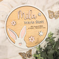 Layered Bunny Name Plaque