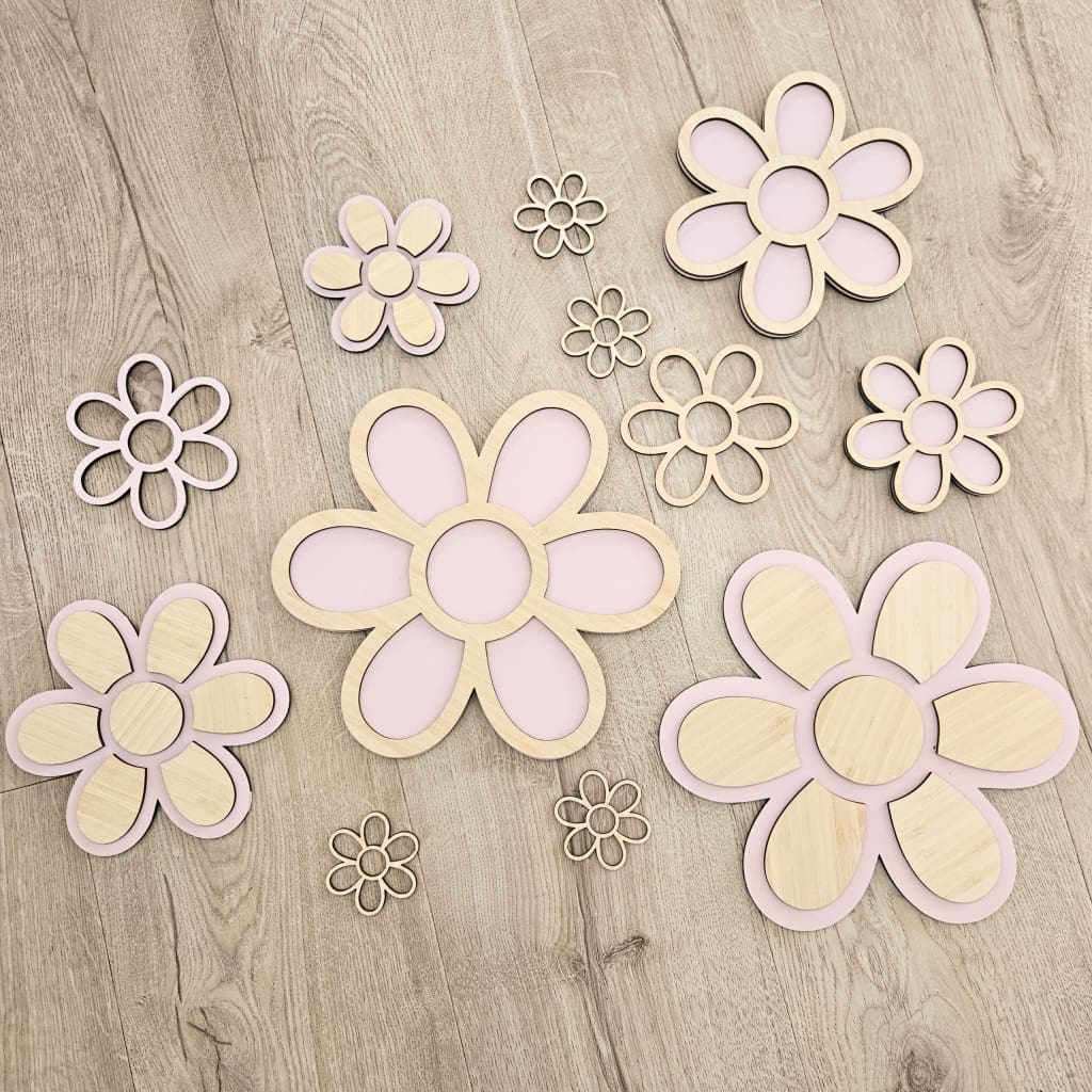 Daisies Bunch - Floral Wall Decor special - Craft Shape