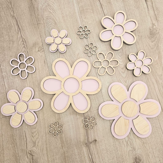Daisies Bunch - Floral Wall Decor special - Craft Shape