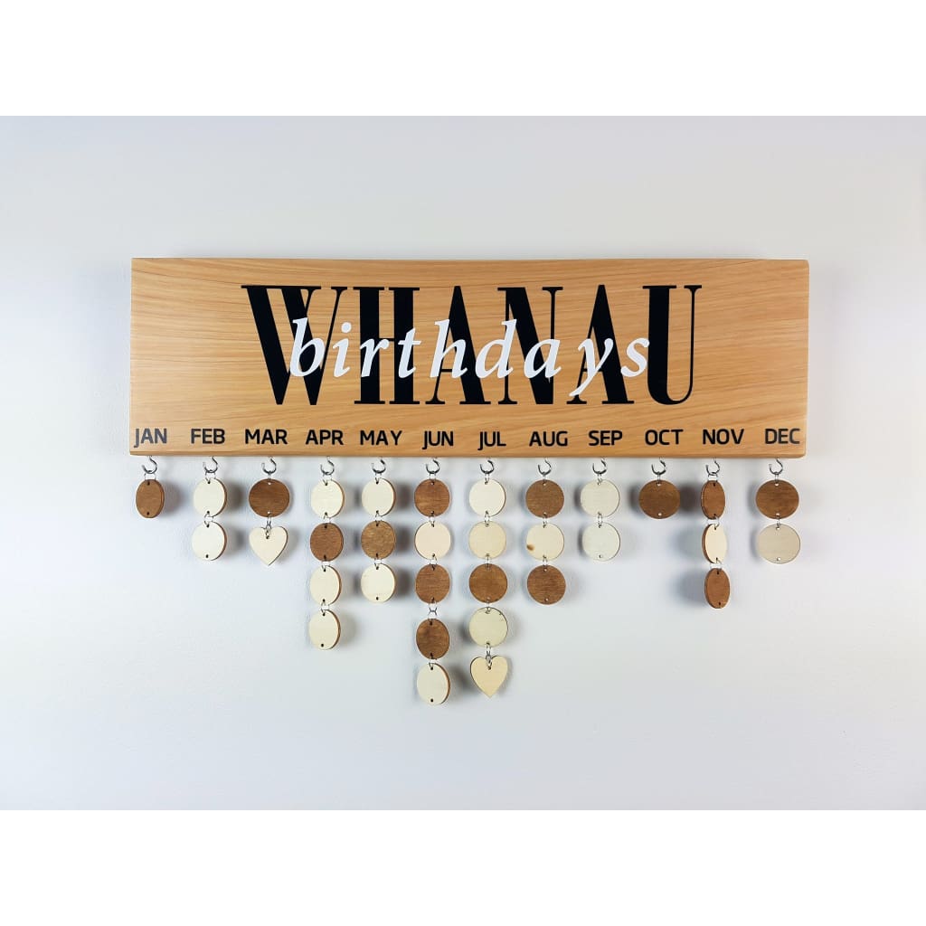 Family Birthday & Celebrations Boards - Whanau Birthdays - General Signs