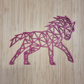 Geometric Unicorn Wall Art - Geometric Animals