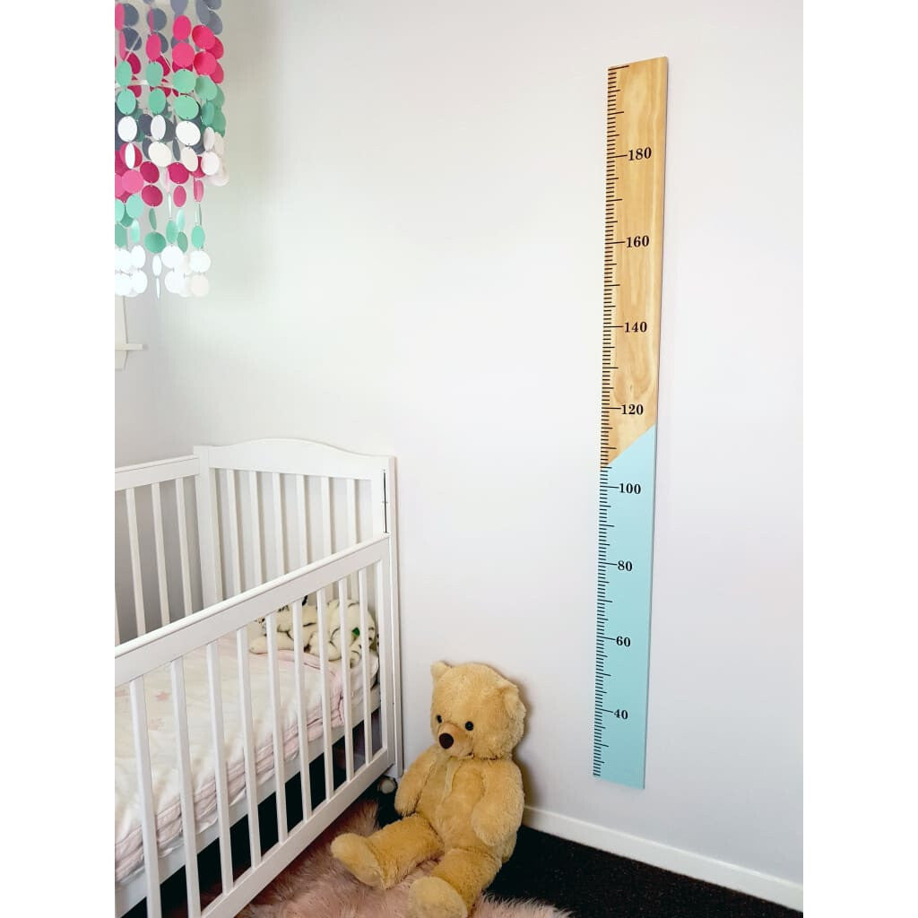Half n Half Kids Wooden Height Chart - Height Chart