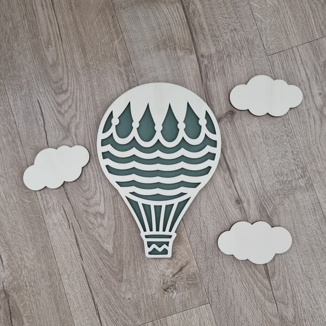 Hot Air Balloon 2 Wall Decor Set - Craft Shape