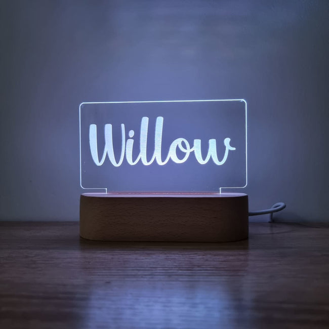 Night Light Single Name Personalised - Night Light