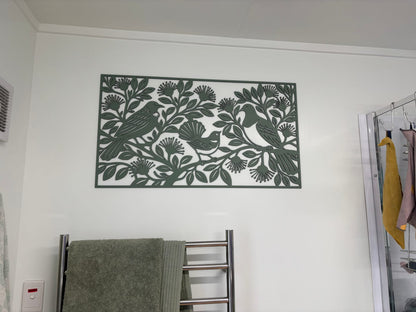 NZ Bird Pohutukawa Wall Art