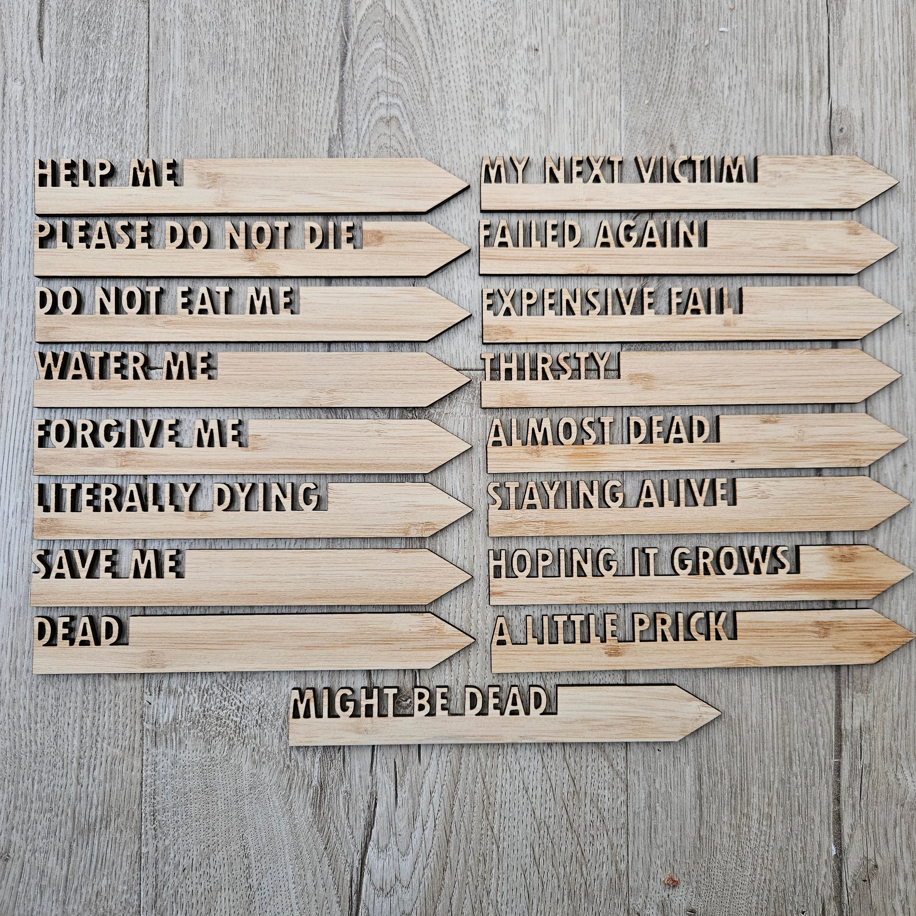 Funny Pot Plant Stakes