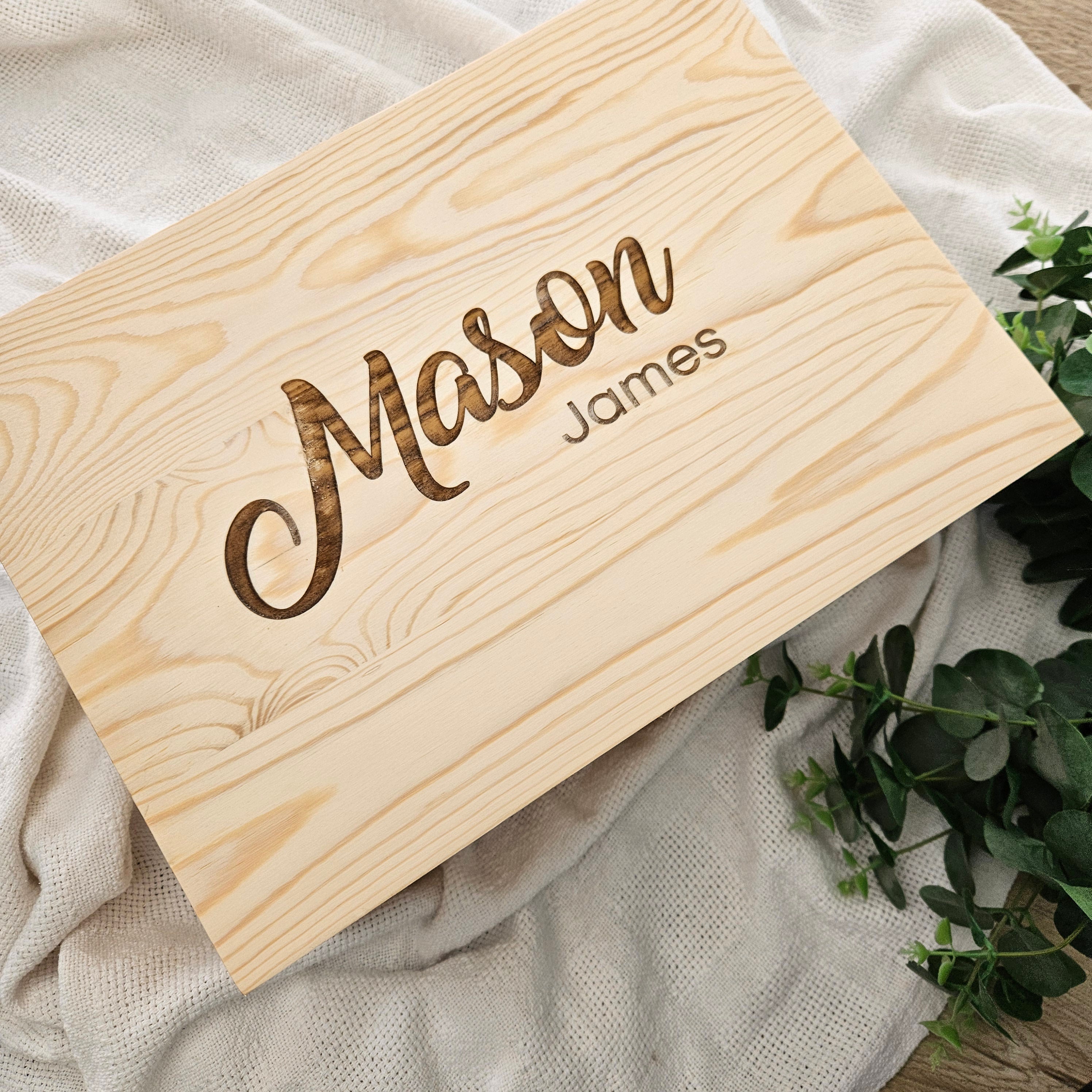 Mason Wooden Keepsake Box