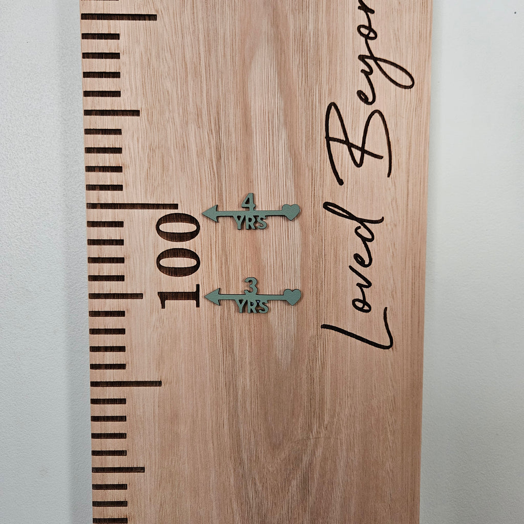 Height Chart Age Markers
