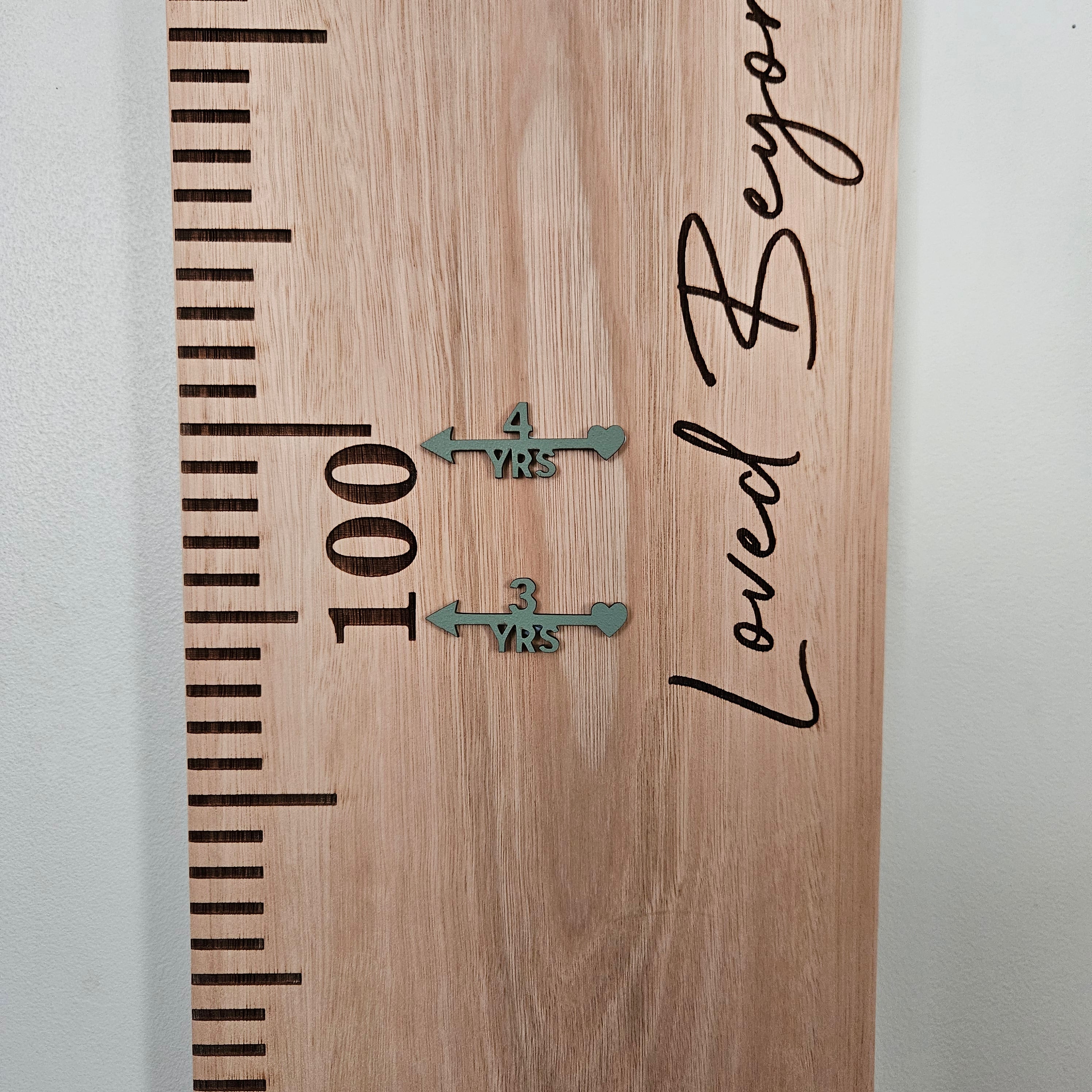 Height Chart Age Markers
