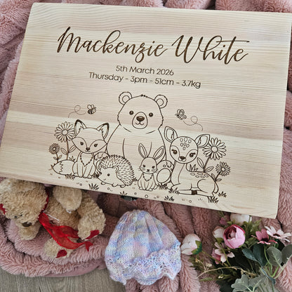 Woodland Friends Wooden Keepsake Box (Pre-Order)