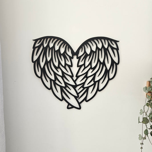 Feather Heart Wall Art