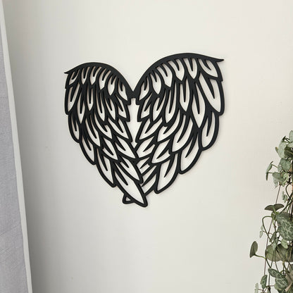 Feather Heart Wall Art