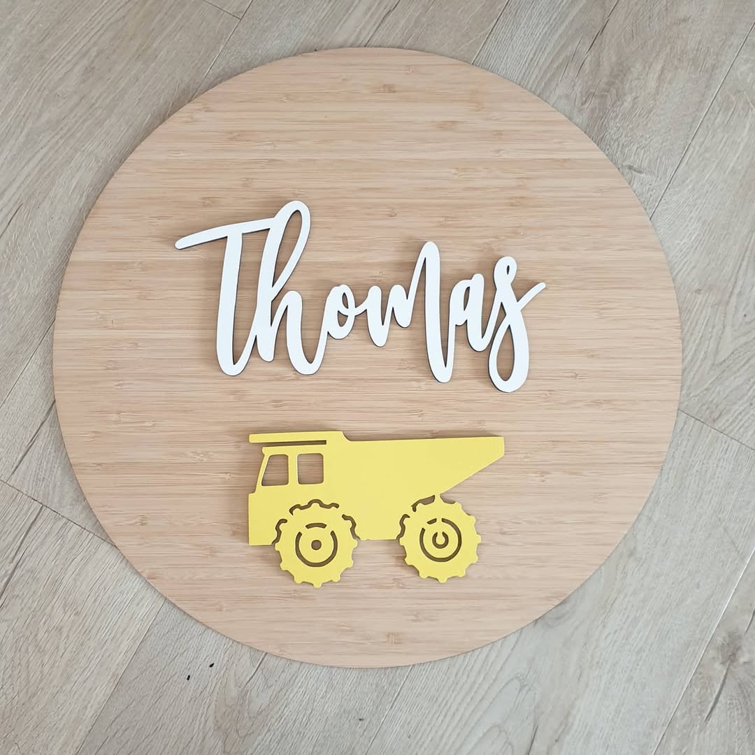 Dump Truck Bamboo Circle