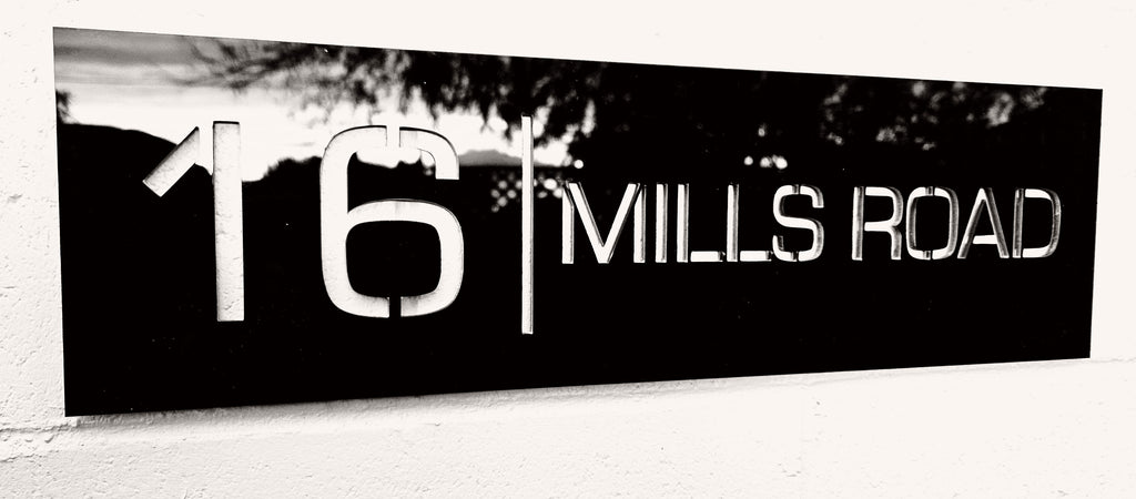 Rectangle Address Sign