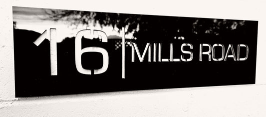Rectangle Address Sign