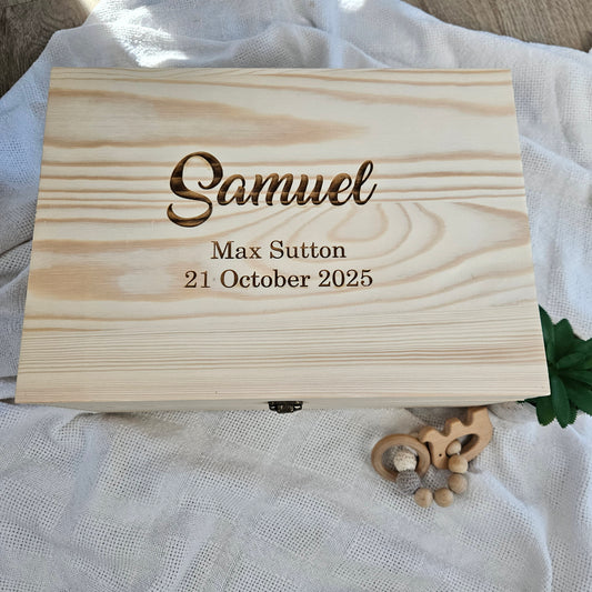 Samuel Wooden Keepsake Box (Pre-Order)