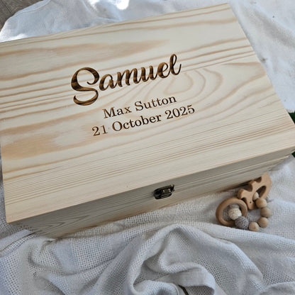 Samuel Wooden Keepsake Box (Pre-Order)