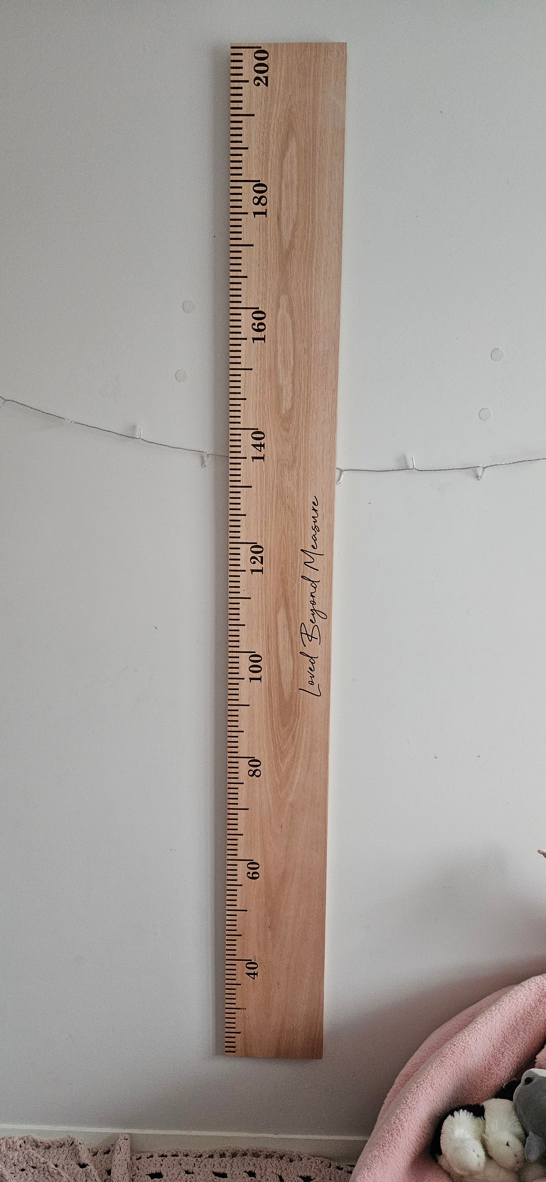 Eucalyptus Wooden Height Chart