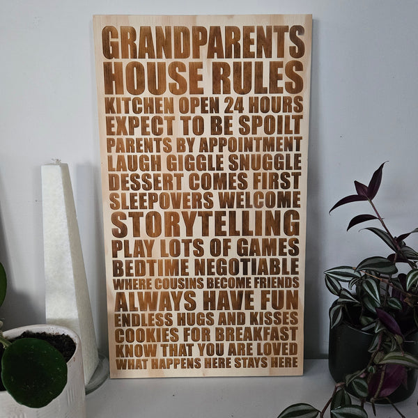 Grandparents House Rules