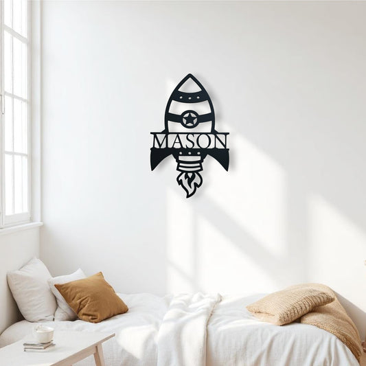 Rocket Name Plaque