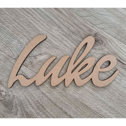 Wall Name Plaque Free Personalisation Nude - Laser Cut Name Plaque