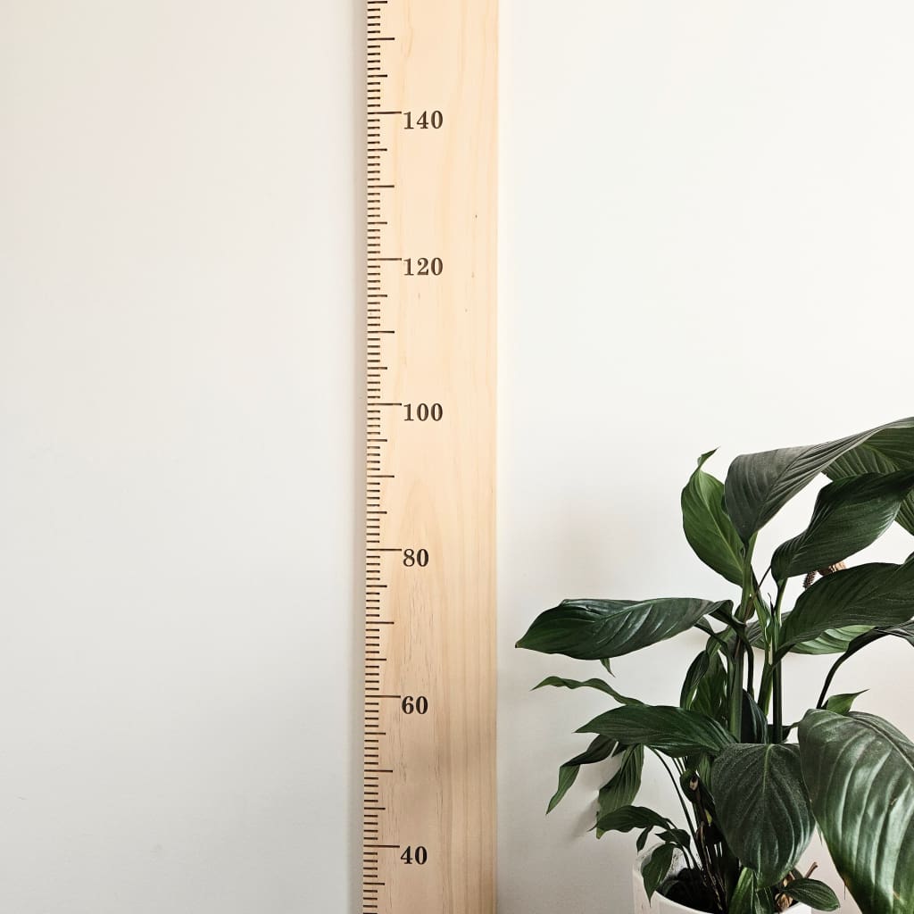 Growth Chart Wooden Personalised Wooden Growth Chart / Height Ruler