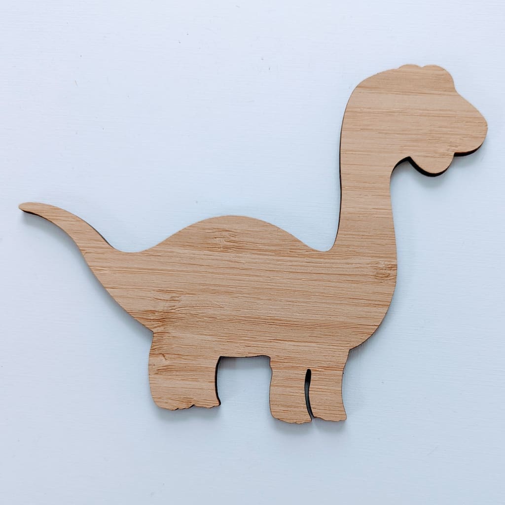 12cm Two Pack Shape/Blank Bamboo - Baby Dinosaur 7 - Craft Shape