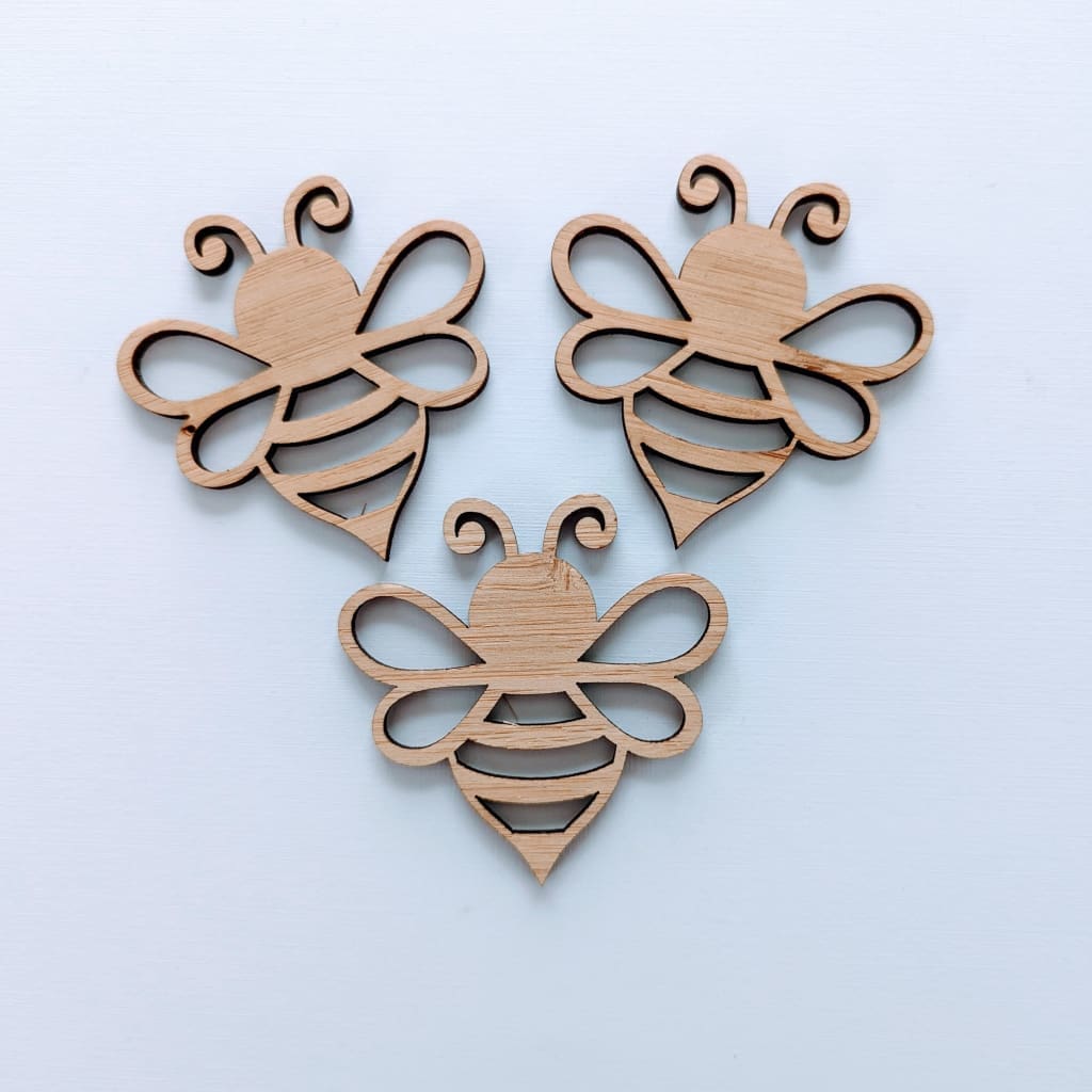 12cm Two Pack Shape/Blank Bamboo - Craft Shape