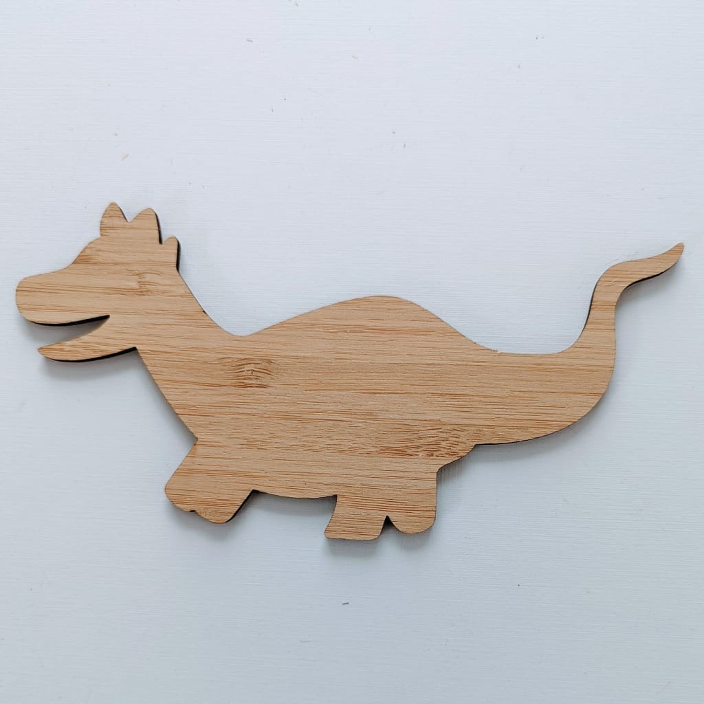 12cm Two Pack Shape/Blank Bamboo - Baby Dinosaur 11 - Craft Shape